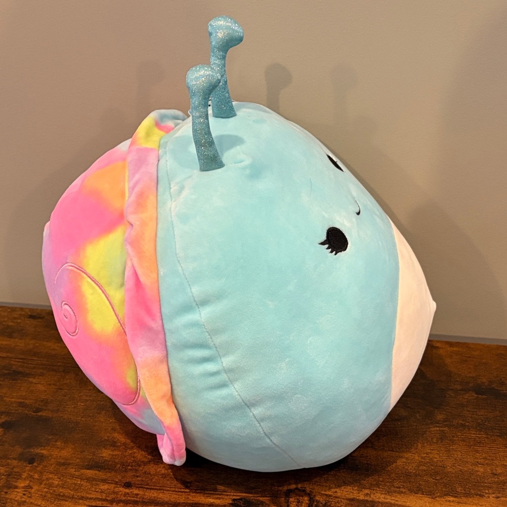 NWT Squishmallows Salita the Snail Colorful Snail Plush Toy 14”